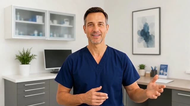 Ben, the virtual smile consultant, introducing the patient's personalised video consultation